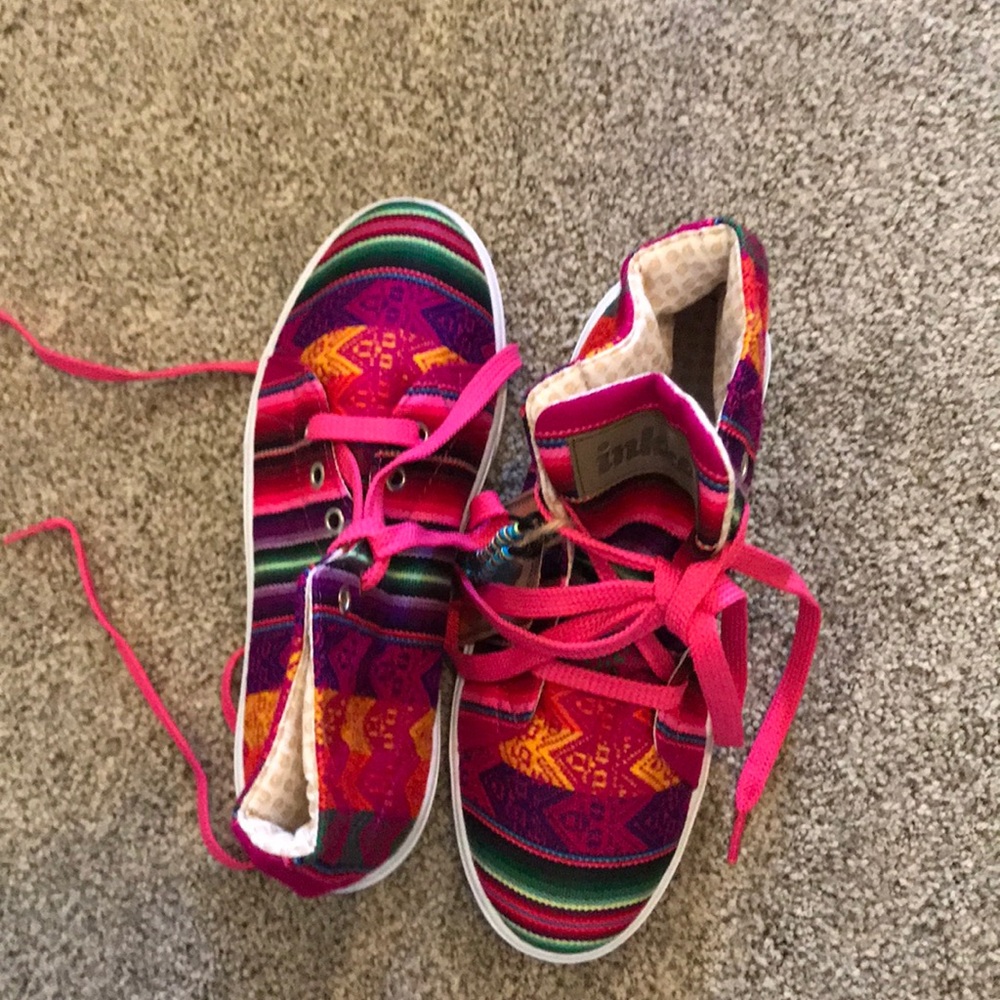 Inkkas pink/multi-colored high tops (new) - Picture 2 of 7
